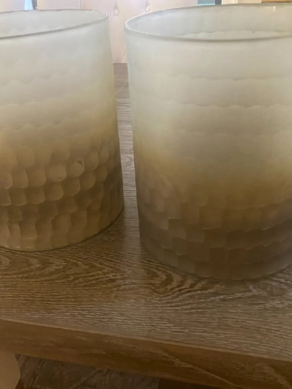 SET OF 2 - Dawn Artisan Crafted Glass Cylinder ARHAUS